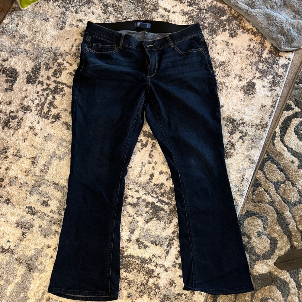 Democracy Dark Indigo “Ab”Solution Boot Cut Jeans, 16W